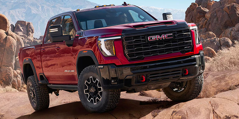 Volcanic Red 2025 GMC Sierra 2500 HD AT4X AEV.