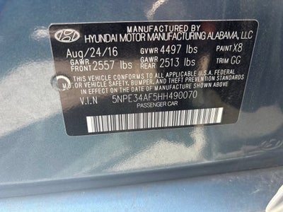 2017 Hyundai Sonata Sport