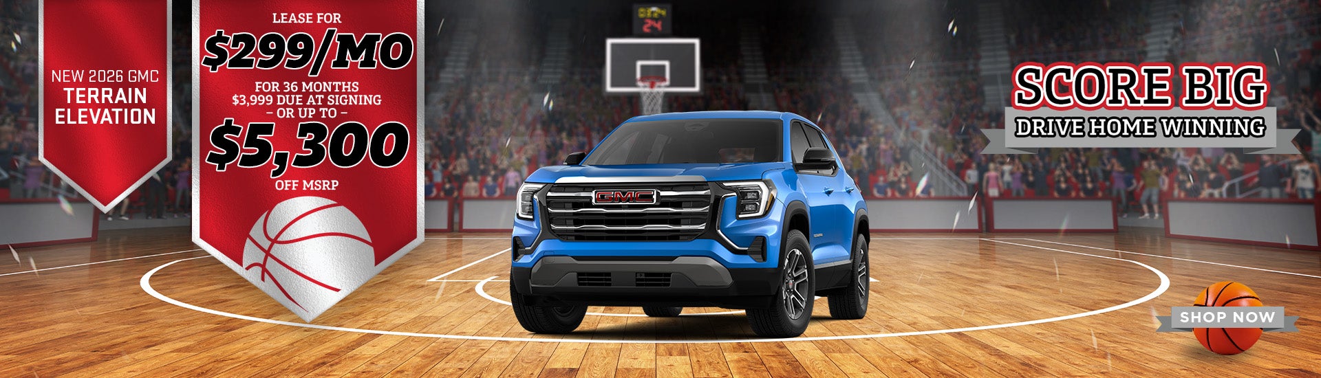 New 2026 GMC Terrain Elevation Lease for $299/mo for 36 mon
