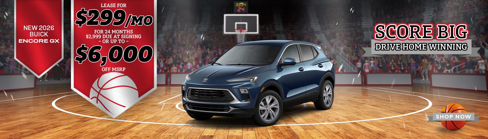 New 2026 Buick Encore GX Lease for $299/mo for 24 months $
