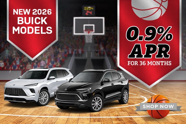 New 2026 Buick Models 0.9% APR for 36 months