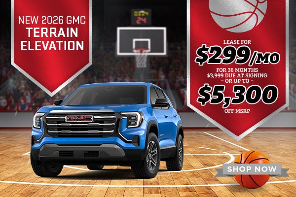 New 2026 GMC Terrain Elevation Lease for $299/mo for 36 mon